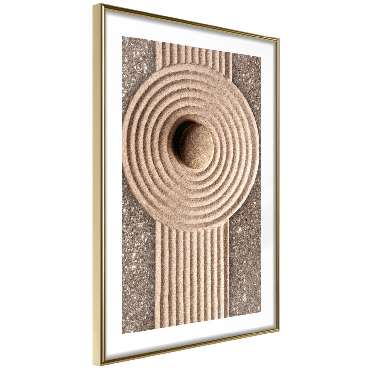 Poster Flow of Energy - abstract composition with a stone in a zen style 121914 additionalImage 6