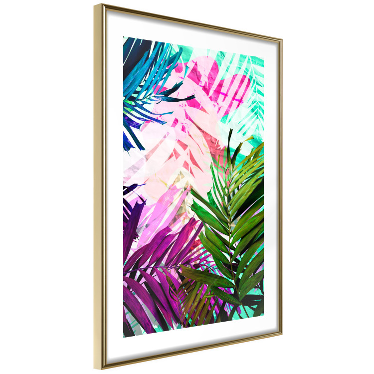 Poster Colorful Rustle - abstract plant motif with colorful leaves 122314 additionalImage 8