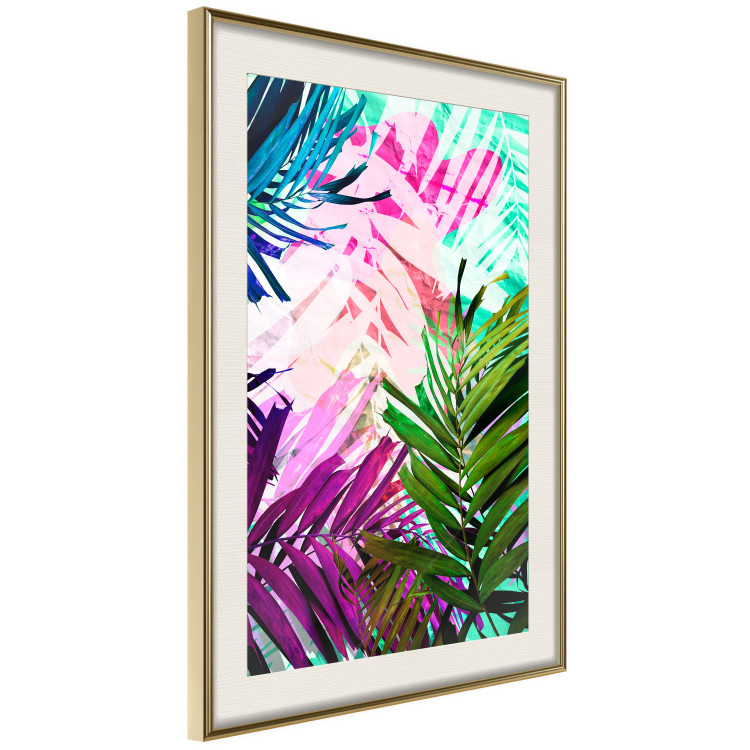 Poster Colorful Rustle - abstract plant motif with colorful leaves 122314 additionalImage 2