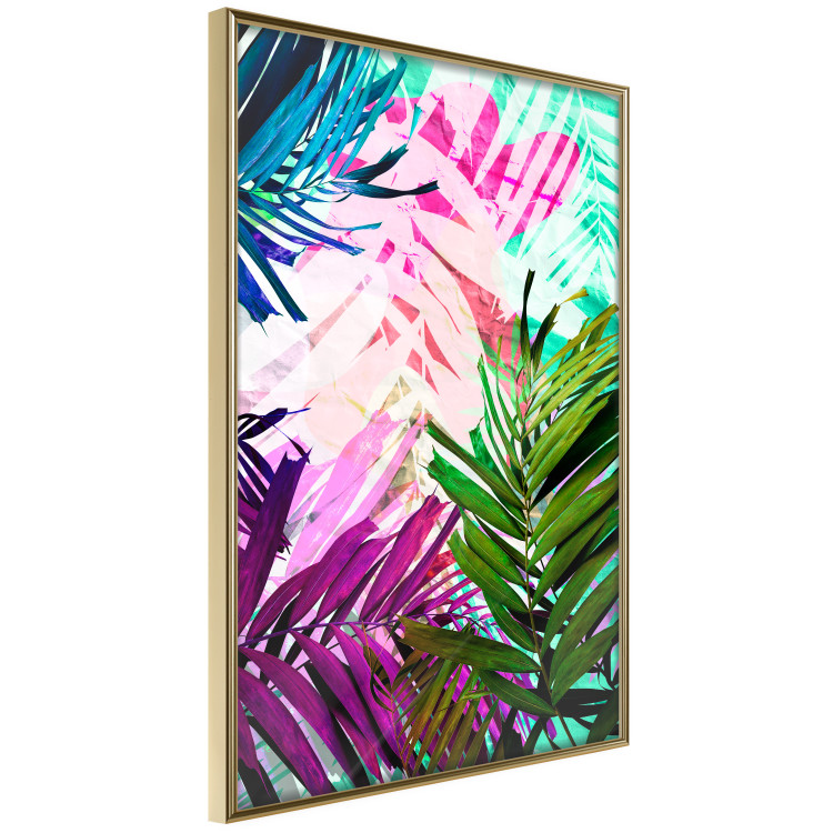 Poster Colorful Rustle - abstract plant motif with colorful leaves 122314 additionalImage 14