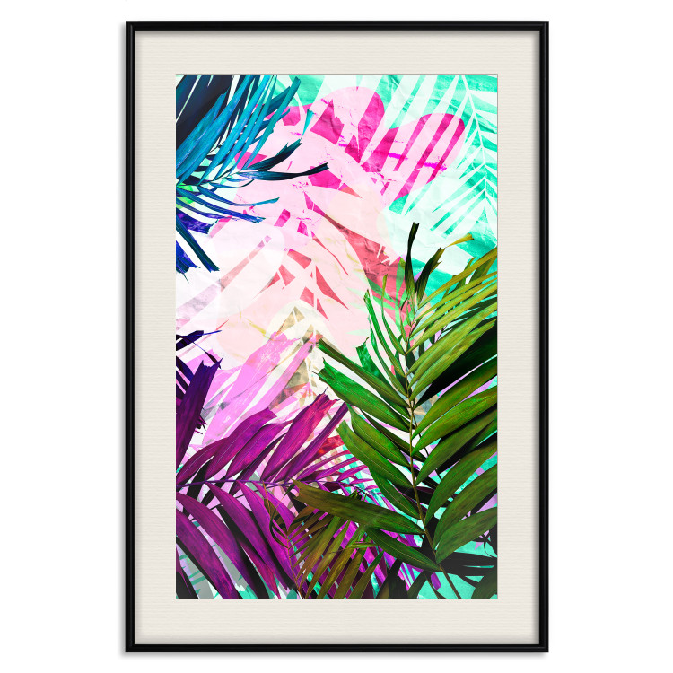 Poster Colorful Rustle - abstract plant motif with colorful leaves 122314 additionalImage 18
