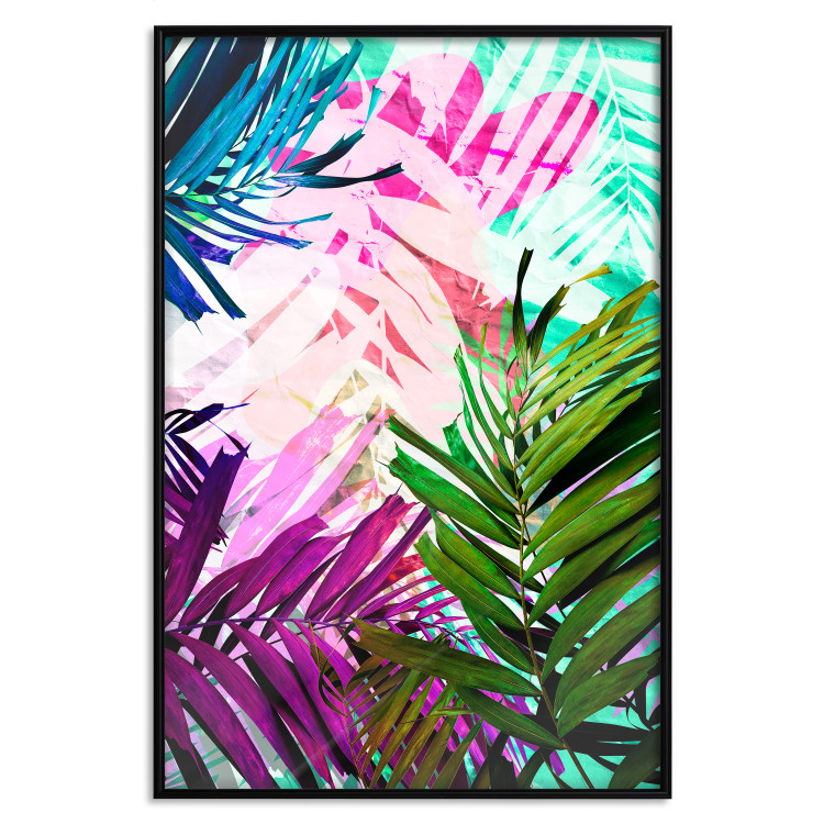 Poster Colorful Rustle - abstract plant motif with colorful leaves 122314 additionalImage 18