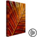 Canvas Copper leaf - a photograph of an autumn leaf in warm colours 123914 additionalThumb 6