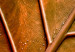 Canvas Copper leaf - a photograph of an autumn leaf in warm colours 123914 additionalThumb 4