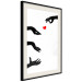 Wall Poster Boop - black hands exchanging a red heart on a white background 125414 additionalThumb 13