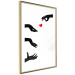 Wall Poster Boop - black hands exchanging a red heart on a white background 125414 additionalThumb 5