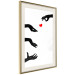 Wall Poster Boop - black hands exchanging a red heart on a white background 125414 additionalThumb 14