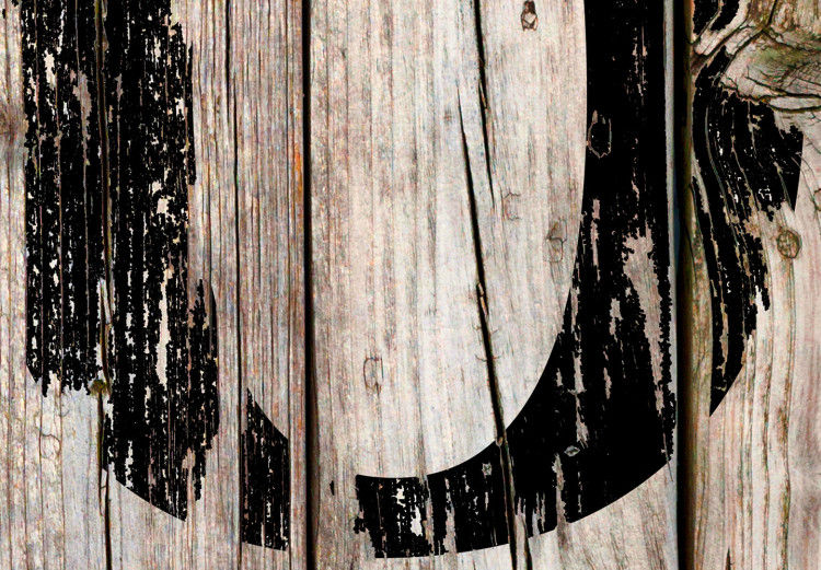 Wall Poster Retro: It's OK - black English text on a background of wooden planks 125714 additionalImage 8