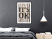 Wall Poster Retro: It's OK - black English text on a background of wooden planks 125714 additionalThumb 6