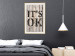 Wall Poster Retro: It's OK - black English text on a background of wooden planks 125714 additionalThumb 21