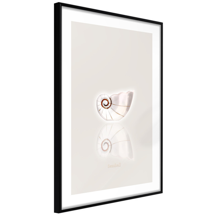 Wall Poster Ceramic Shell - abstract shell with English inscriptions 125914 additionalImage 11
