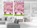 Wall Poster Cherry Orchard - landscape of green grass and trees with pink leaves 126214 additionalThumb 16