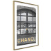 Poster Golden Signboard - golden inscription on black architectural building with window 128014 additionalThumb 9