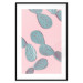 Wall Poster Pastel Opuntia - composition of an oval plant on a pastel background 128614 additionalThumb 15