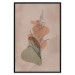 Wall Poster Sword Lily - warm abstraction with a flower and rounded shapes in boho style 129314 additionalThumb 19