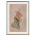 Wall Poster Sword Lily - warm abstraction with a flower and rounded shapes in boho style 129314 additionalThumb 22