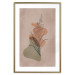 Wall Poster Sword Lily - warm abstraction with a flower and rounded shapes in boho style 129314 additionalThumb 16