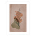 Wall Poster Sword Lily - warm abstraction with a flower and rounded shapes in boho style 129314 additionalThumb 18