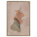 Wall Poster Sword Lily - warm abstraction with a flower and rounded shapes in boho style 129314 additionalThumb 27