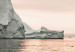 Wall Poster Icy Statues - landscape of stone rocks on water against ocean 129714 additionalThumb 2