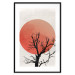 Poster At Dusk - abstract tree against an orange sun background 131914 additionalThumb 15