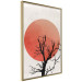 Poster At Dusk - abstract tree against an orange sun background 131914 additionalThumb 12