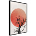 Poster At Dusk - abstract tree against an orange sun background 131914 additionalThumb 11