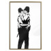 Poster Kissing Coppers - two kissing black figures in Banksy style 132414 additionalThumb 25