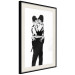 Poster Kissing Coppers - two kissing black figures in Banksy style 132414 additionalThumb 3