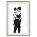 Poster Kissing Coppers - two kissing black figures in Banksy style 132414 additionalThumb 23