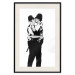 Poster Kissing Coppers - two kissing black figures in Banksy style 132414 additionalThumb 22