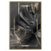 Poster Black and Gold - black leaf composition with delicate golden details 134514 additionalThumb 17