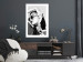 Poster Elegant Lady - black and white portrait of a woman dressed in retro style 135514 additionalThumb 18