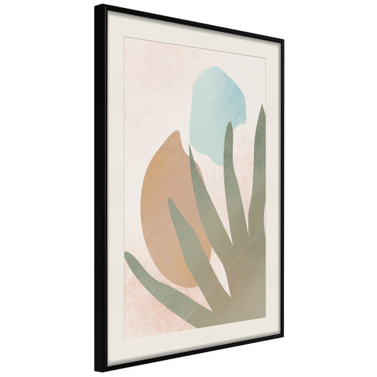 Wall Poster Agave in the Sun - pastel abstraction of patterns on a light beige background 135614 additionalImage 21