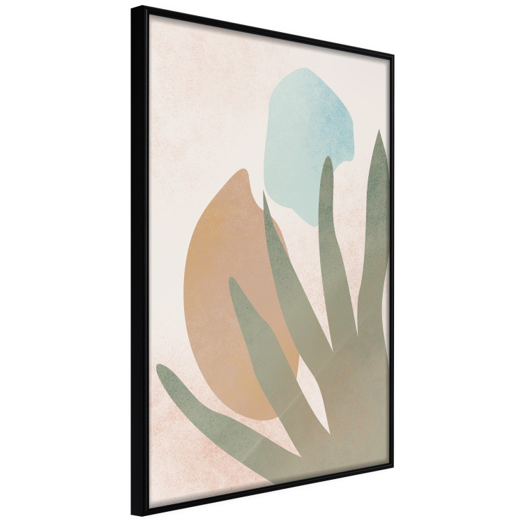 Wall Poster Agave in the Sun - pastel abstraction of patterns on a light beige background 135614 additionalImage 24