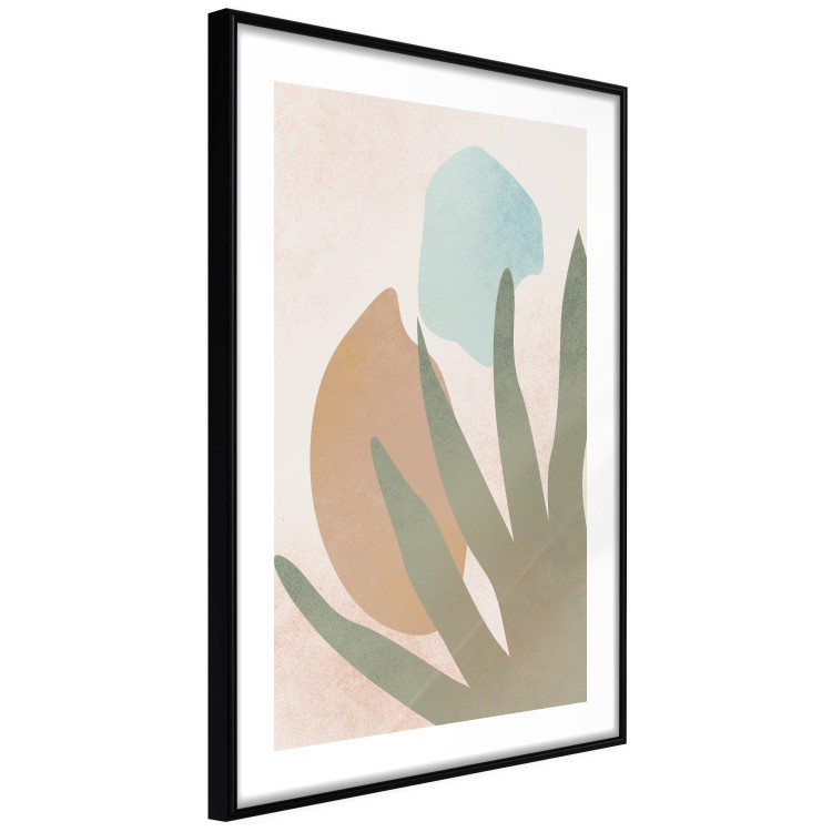 Wall Poster Agave in the Sun - pastel abstraction of patterns on a light beige background 135614 additionalImage 22