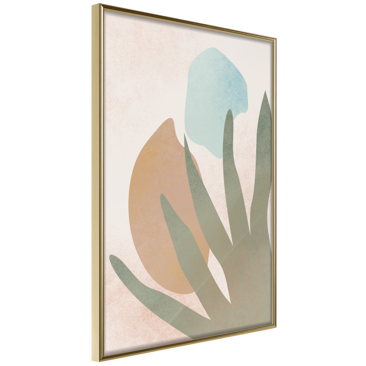 Wall Poster Agave in the Sun - pastel abstraction of patterns on a light beige background 135614 additionalImage 16
