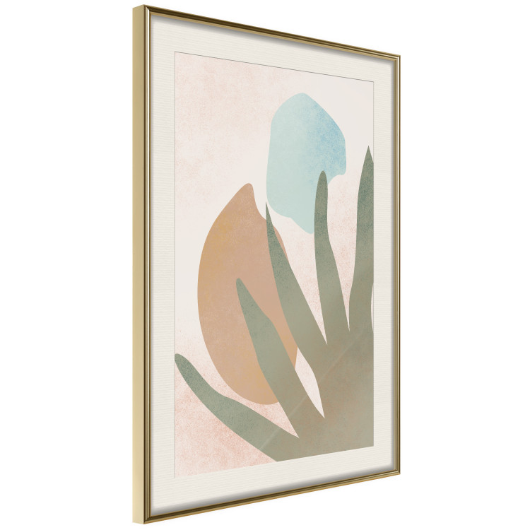 Wall Poster Agave in the Sun - pastel abstraction of patterns on a light beige background 135614 additionalImage 18