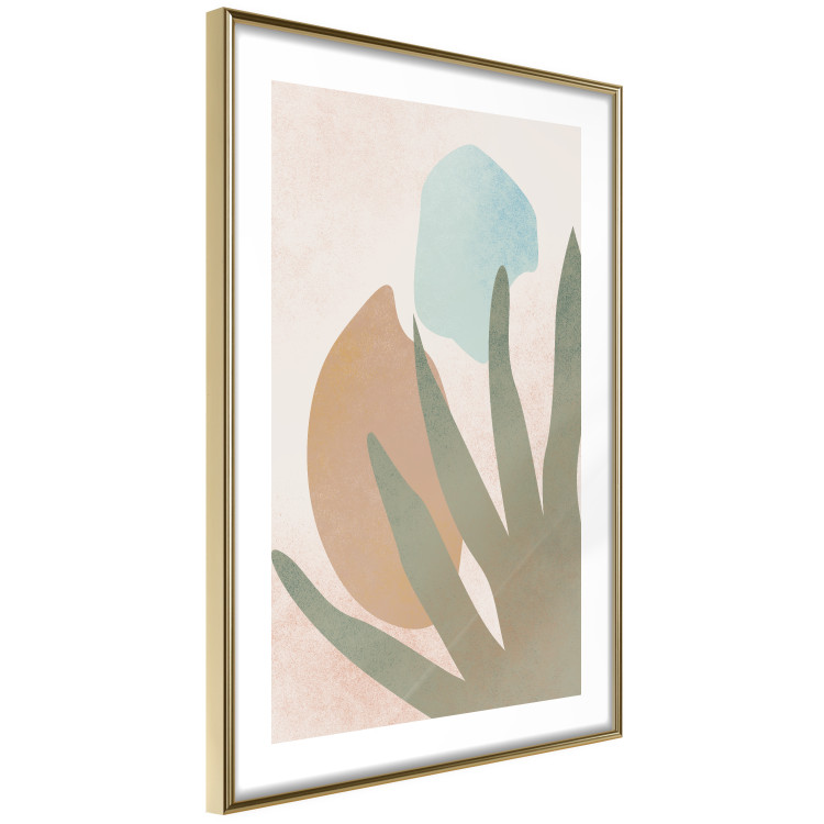 Wall Poster Agave in the Sun - pastel abstraction of patterns on a light beige background 135614 additionalImage 14