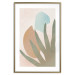 Wall Poster Agave in the Sun - pastel abstraction of patterns on a light beige background 135614 additionalThumb 8