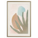 Wall Poster Agave in the Sun - pastel abstraction of patterns on a light beige background 135614 additionalThumb 6