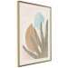 Wall Poster Agave in the Sun - pastel abstraction of patterns on a light beige background 135614 additionalThumb 18