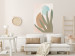 Wall Poster Agave in the Sun - pastel abstraction of patterns on a light beige background 135614 additionalThumb 12