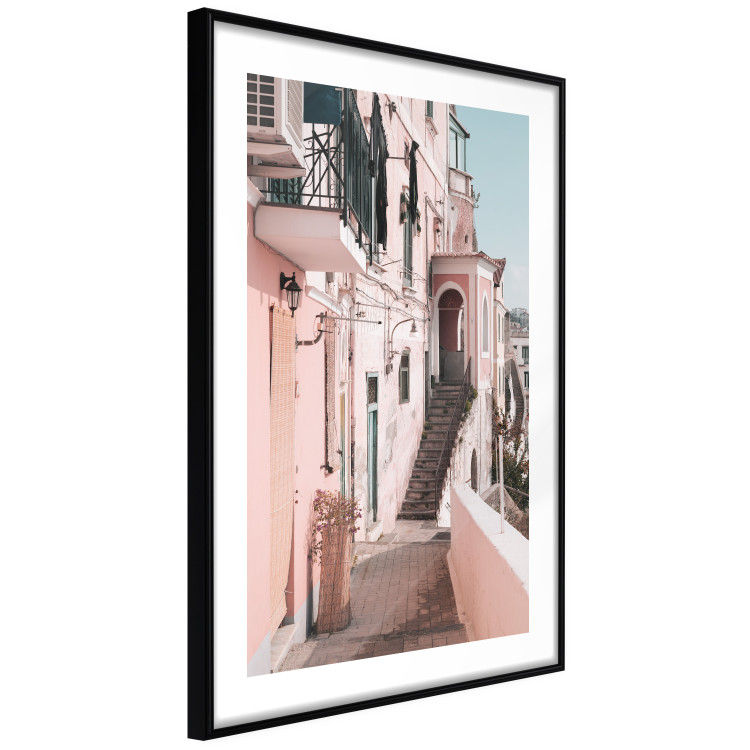 Wall Poster House in Amalfi - warm composition with pink Italian architecture 135914 additionalImage 5