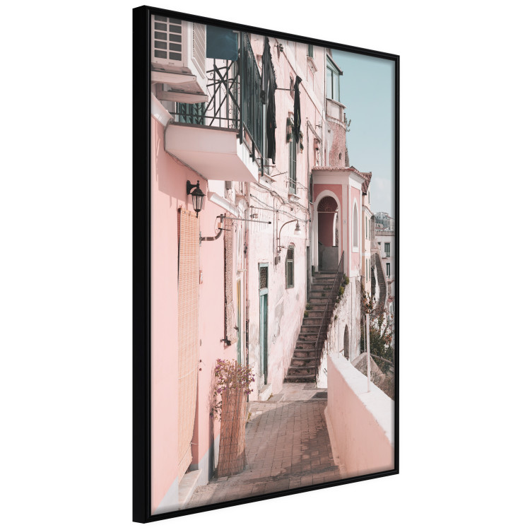 Wall Poster House in Amalfi - warm composition with pink Italian architecture 135914 additionalImage 3
