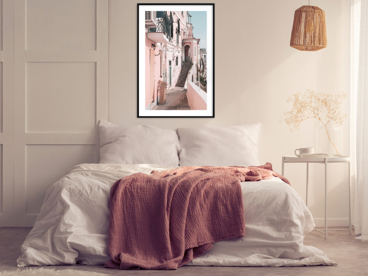 Wall Poster House in Amalfi - warm composition with pink Italian architecture 135914 additionalImage 18
