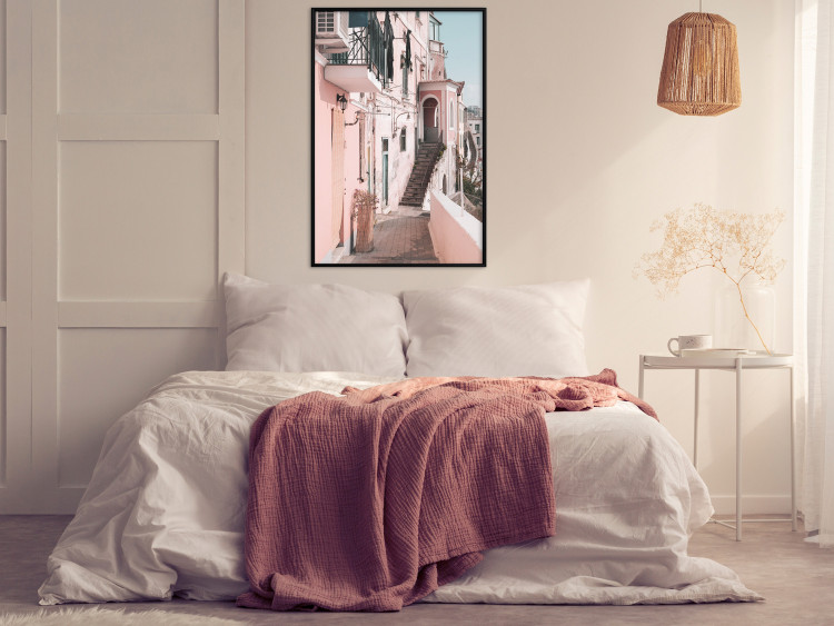 Wall Poster House in Amalfi - warm composition with pink Italian architecture 135914 additionalImage 19
