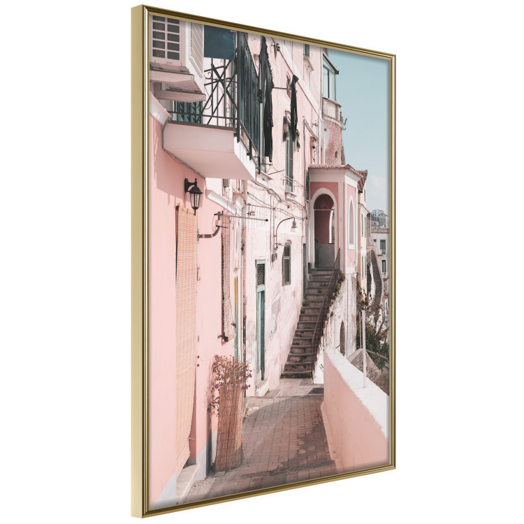 Wall Poster House in Amalfi - warm composition with pink Italian architecture 135914 additionalImage 8