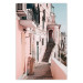 Wall Poster House in Amalfi - warm composition with pink Italian architecture 135914