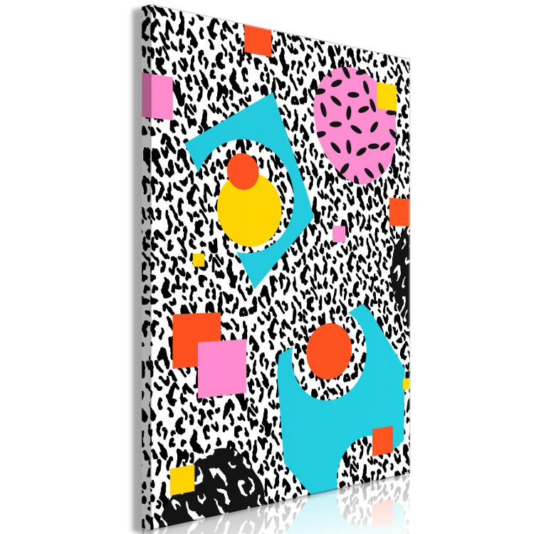 Canvas Art Print Hallucination (1-piece) Vertical - colorful geometric abstraction 142614 additionalImage 2